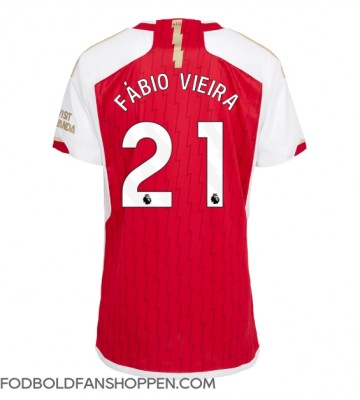 Arsenal Fabio Vieira #21 Hjemmebanetrøje Dame 2023-24 Kortærmet